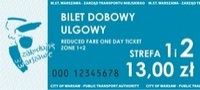 wzór biletu dobowego ulgowego